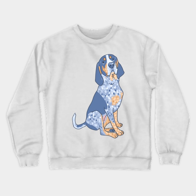 Bluetick Coonhound Crewneck Sweatshirt by Csieben